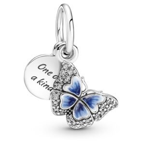 Charm Mariposa Azul de Plata 925