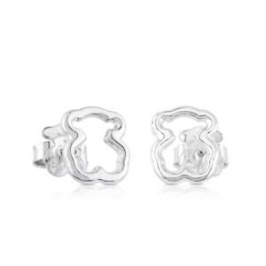 Aros Silueta Osito de Plata 925