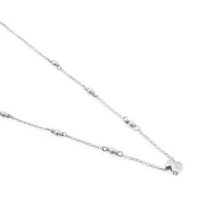 Collar Osito de Plata 925 con Perlas Cultivadas