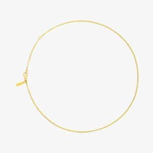 Cadena Osito 45 cm de Plata Vermeil