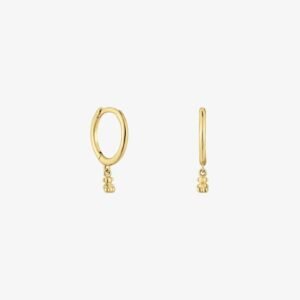 Aros Osito Mini en Plata Vermeil