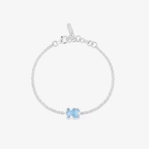 Pulsera Osito Espinela Sintética de Plata 925