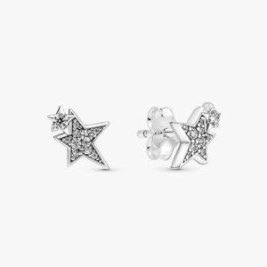 Aros Pando Estrella Asimétrica de Plata 925