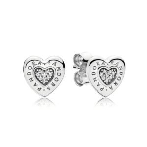 Aros Pando Corazones Pequeños de Plata 925