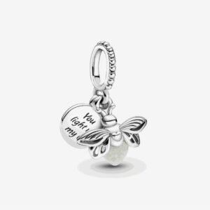 Charm Luciérnaga que Brilla en la Oscuridad de Plata 925