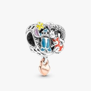 Charm Lilo y Stitch de Plata 925
