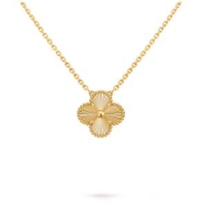 Collar Trébol de Plata 925 con Baño en Oro