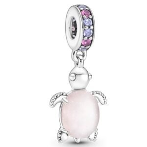 Charm Tortuga Rosa de Plata 925