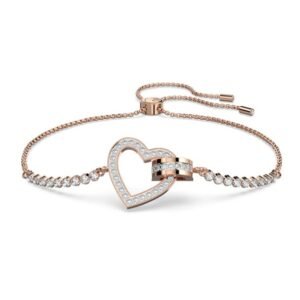 Pulsera Lovely con Cristales y Baño en Rodio