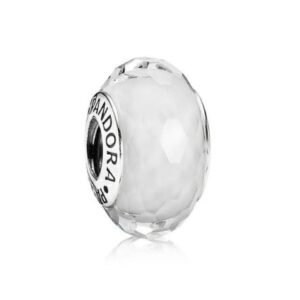 Charm Murano Blanco de Plata 925