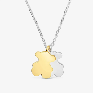 Collar Ositos Bicolor de Plata 925 con Baño en Oro